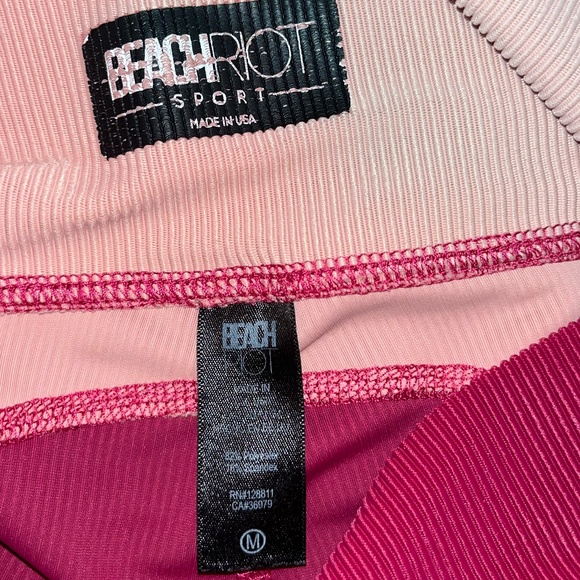 BEACH RIOT SPORT | Marlene Colorblock Top and Legging Set in Merlot | Size L & M - Picture 13 of 13